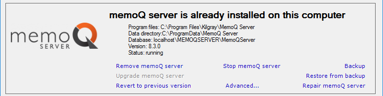 deptool-maintenance-memoQserver